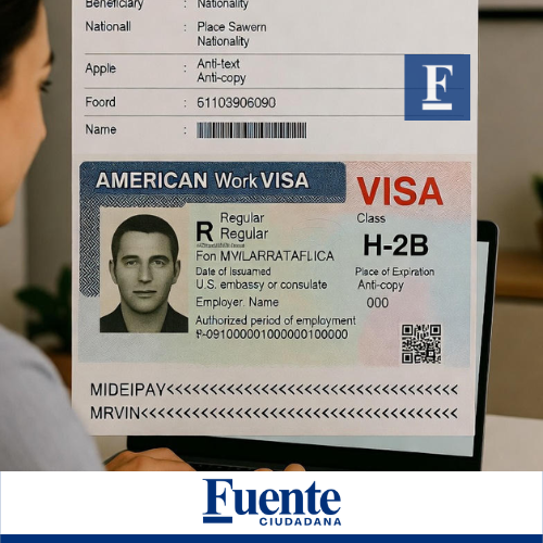 Solicitud de visa de trabajo americana tipo H2B